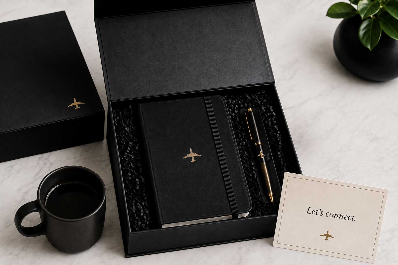 Executive journal and pen gift set