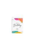 Birthday 5 x 7 greeting card with white envelope and custom logo placement