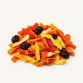 Dried Fruit Shreds, styled as a small pile on warm ivory