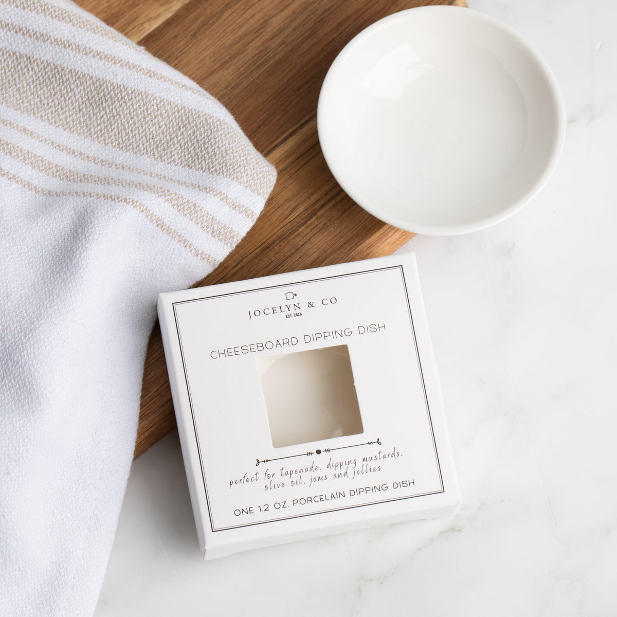 Jocelyn & Co. Cheeseboard Dipping Dish — square box
