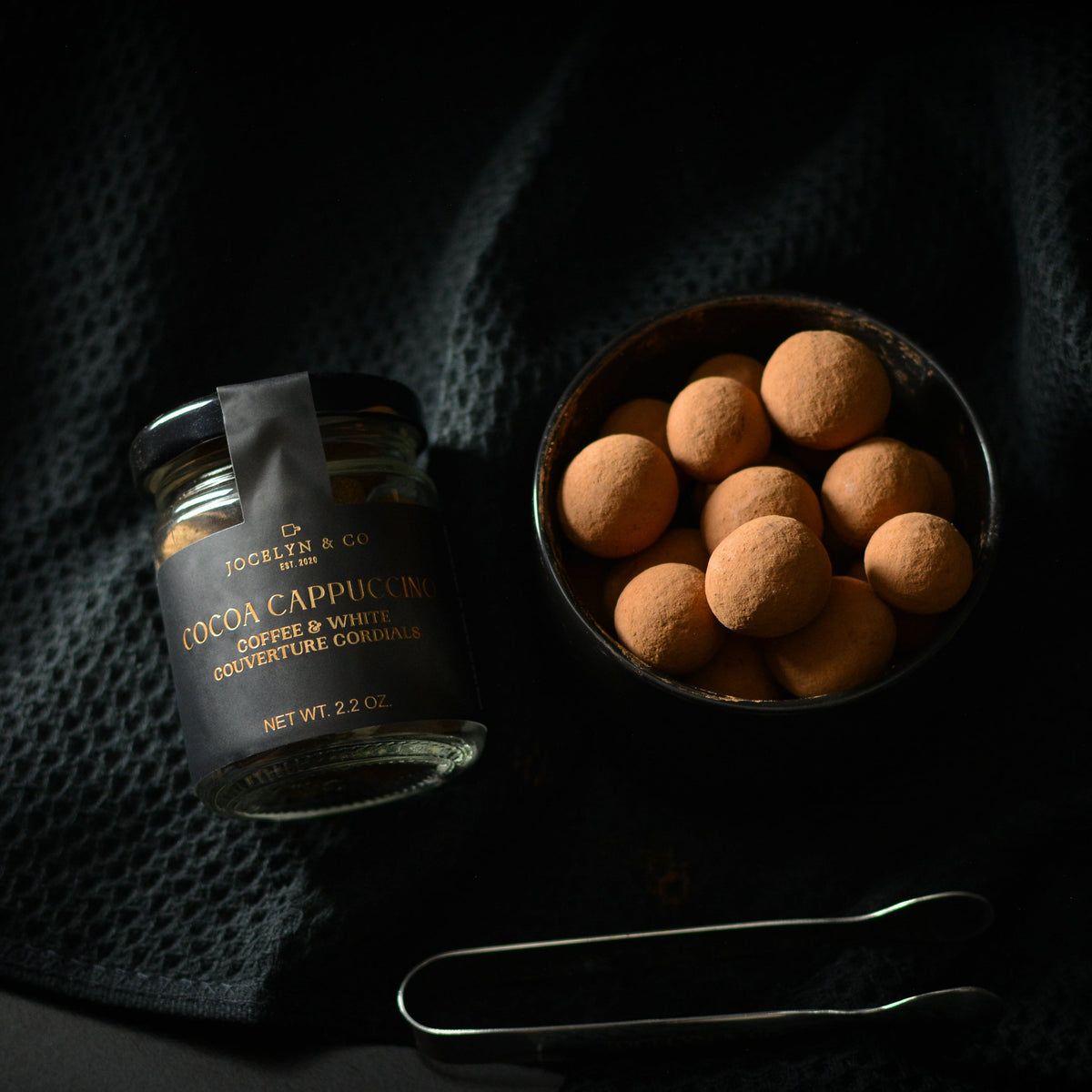 Jocelyn & Co. Cocoa Cappuccino Cordials — jar