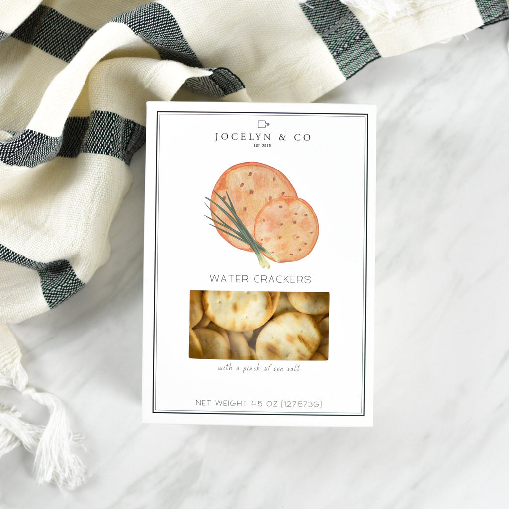 Jocelyn & Co. Water Crackers — rectangular box