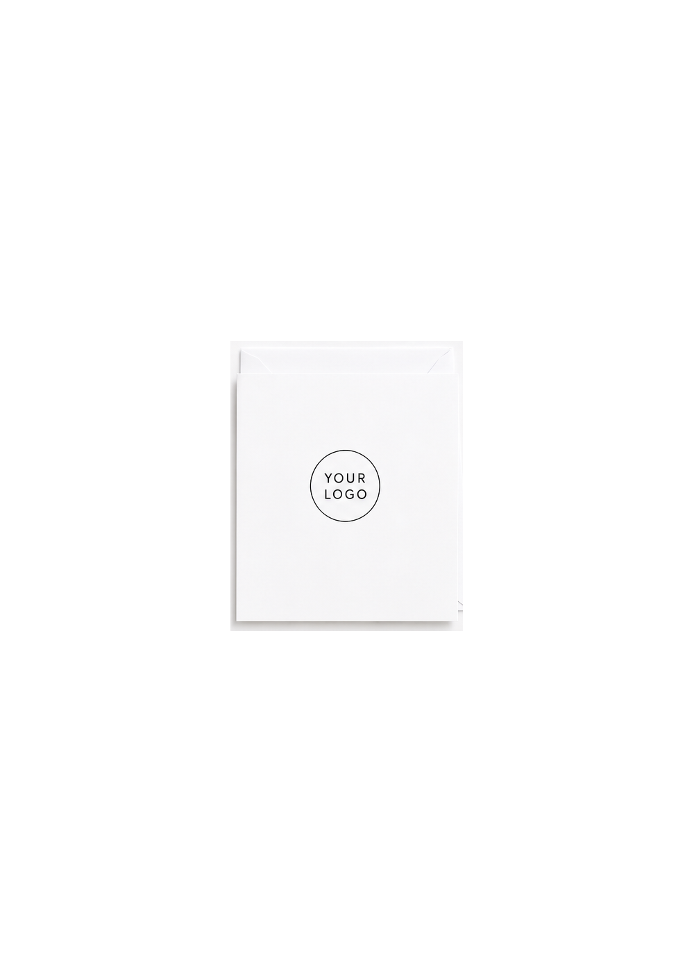 Custom Logo 5 x 7 greeting card with white envelope