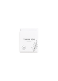 Thank You 5 x 7 greeting card with white envelope and custom logo placement
