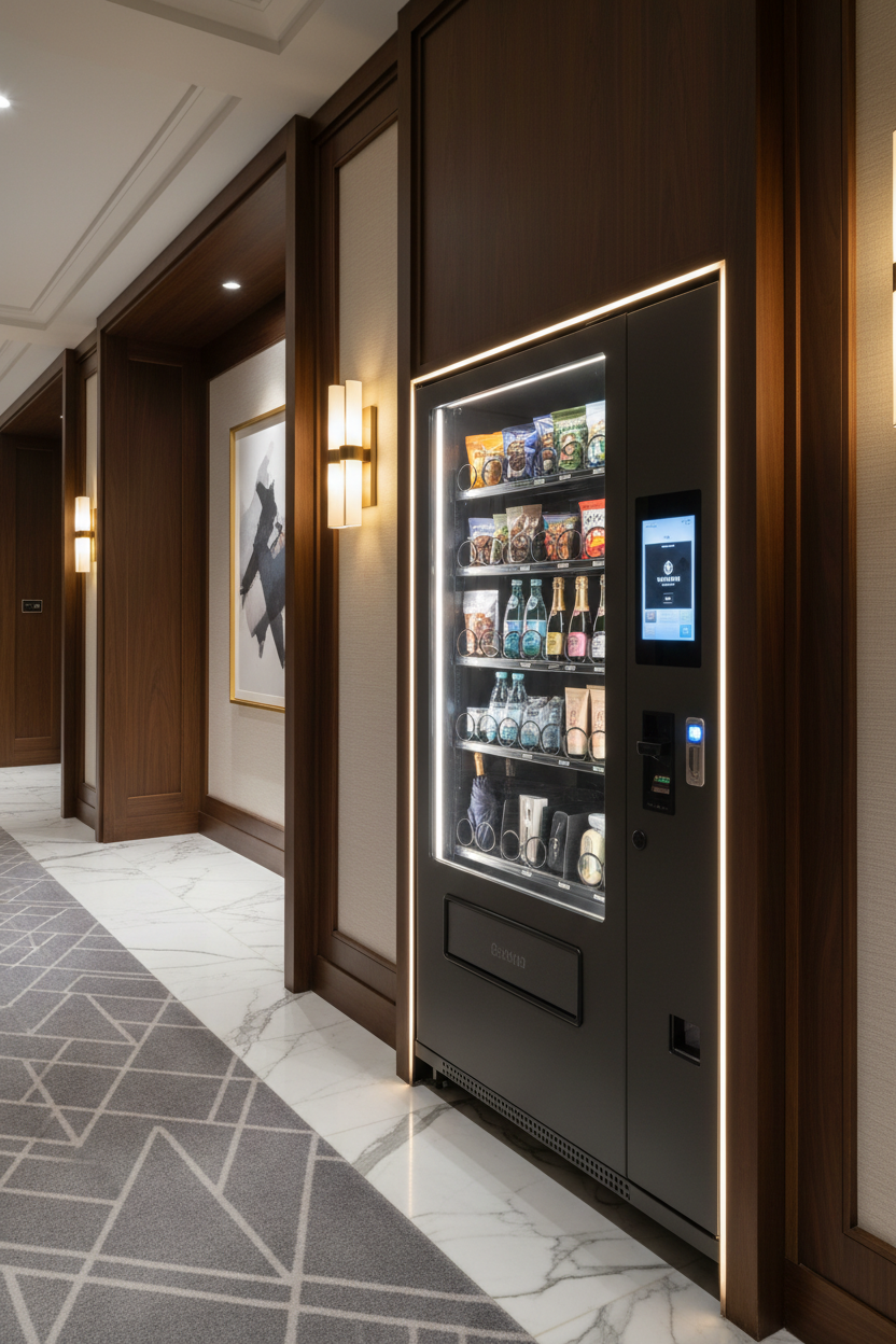 Elevated hotel vending experience