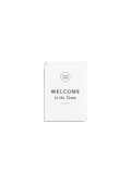 Welcome to the Team 5 x 7 greeting card with white envelope and custom logo placement